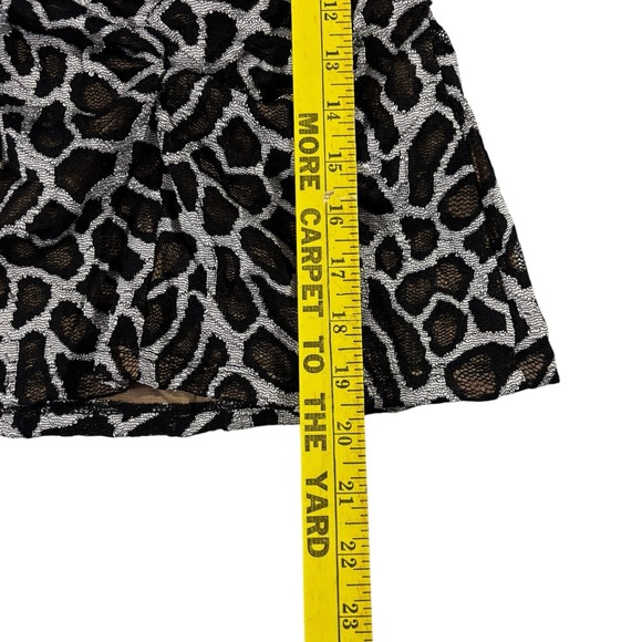 Cache Black and White Animal Print Blouse - Picture 8 of 8